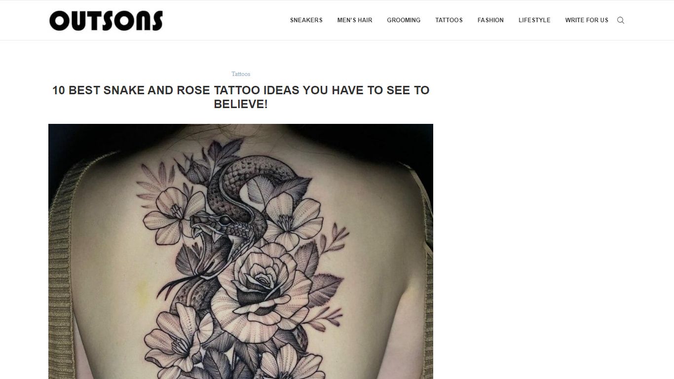10 Best Snake And Rose Tattoo Ideas You Have To See To Believe! - Outsons